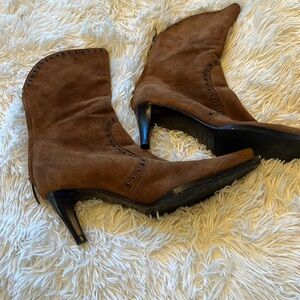 Sergio Rossi suede heeled Boots
